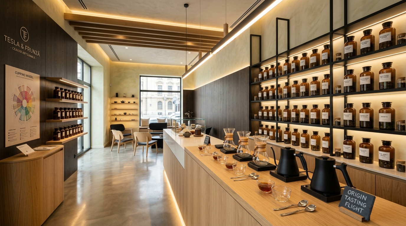 Showroom-ul de ceaiuri de specialitate și laboratorul cupping Local Chiya din București